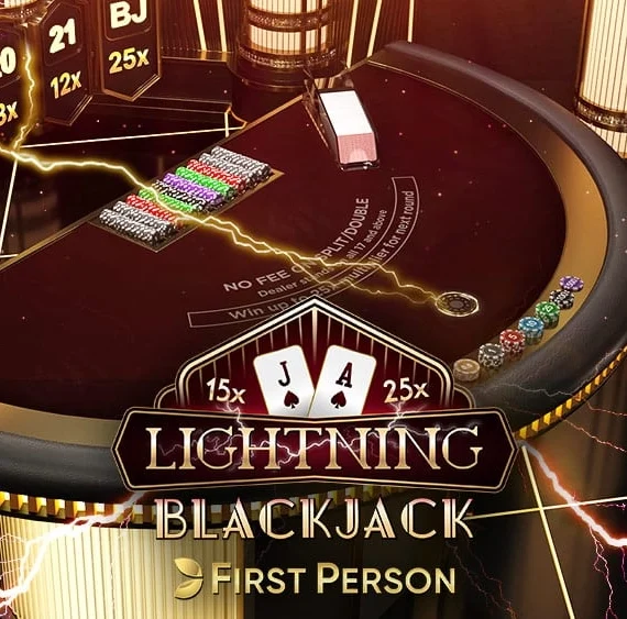 First Person Lightning Blackjack