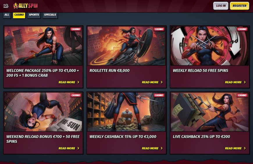 Allyspin Casino Promotions