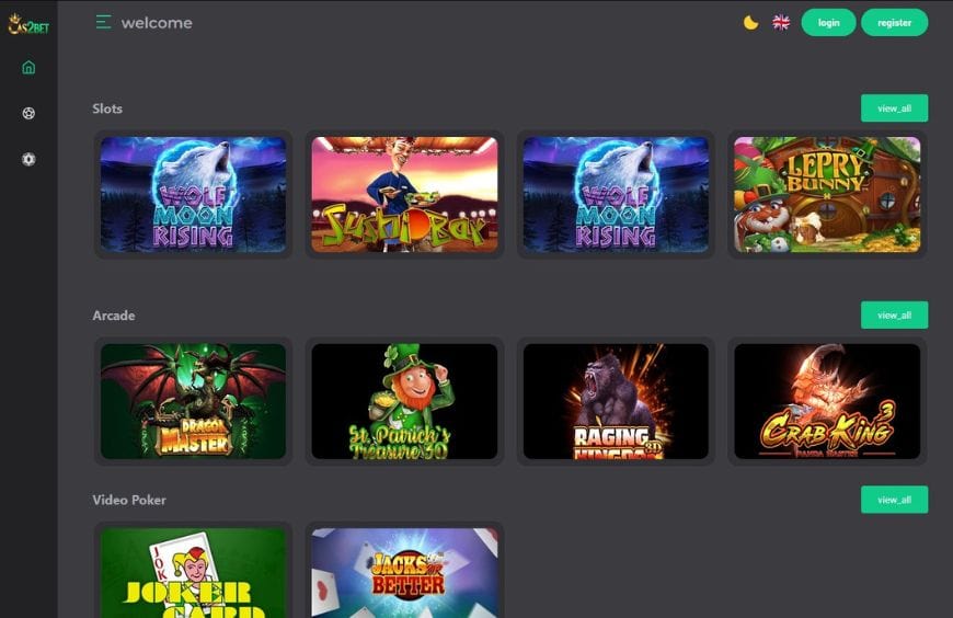 Cas2bet Casino Homepage