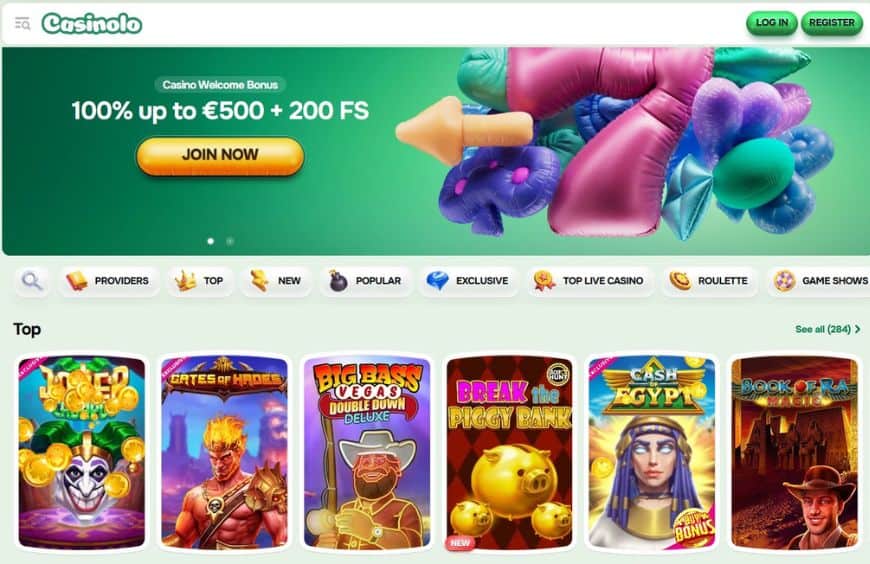 Casinolo Casino Homepage