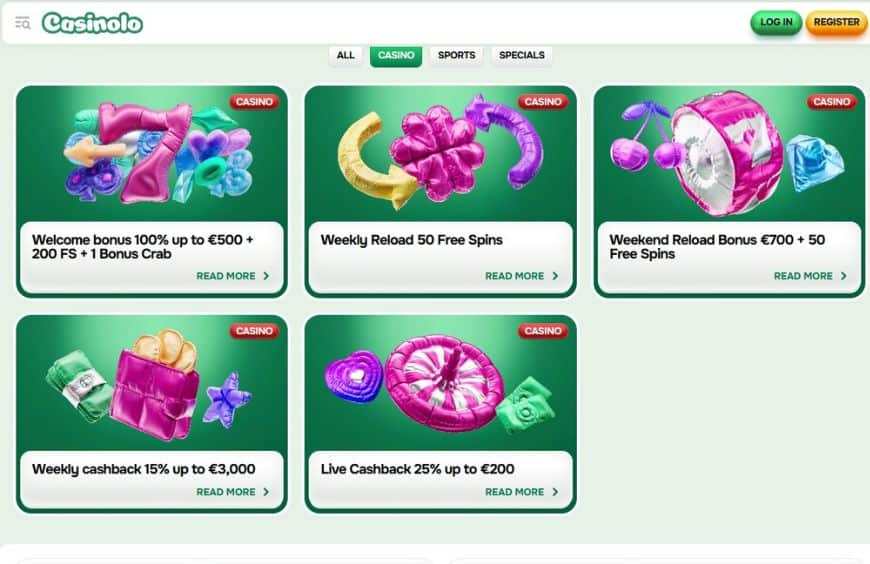Casinolo Casino Promotions