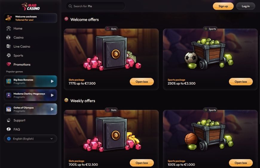 Mad Casino Promotions