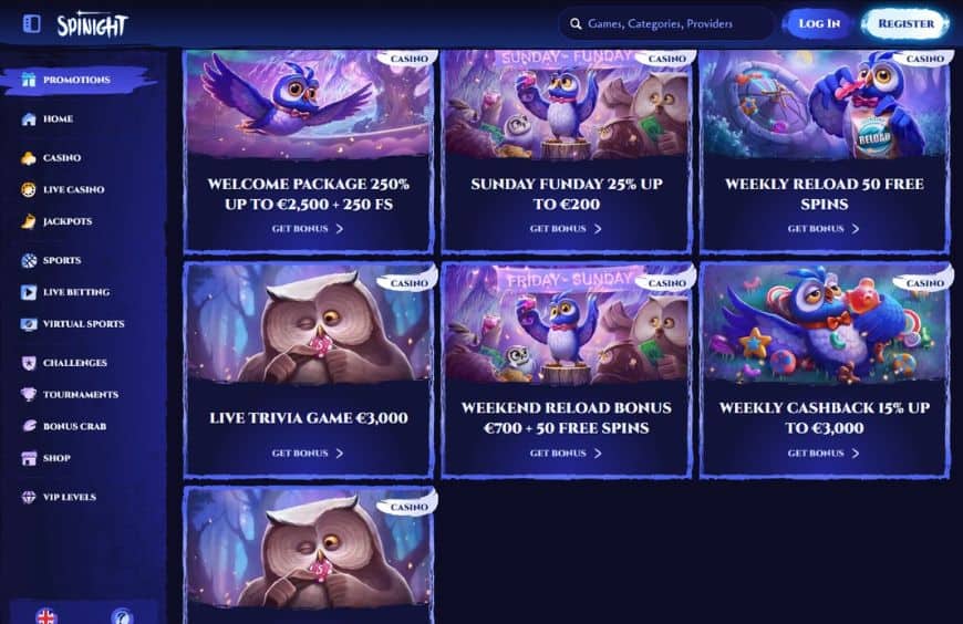 Spinight Casino Promotions