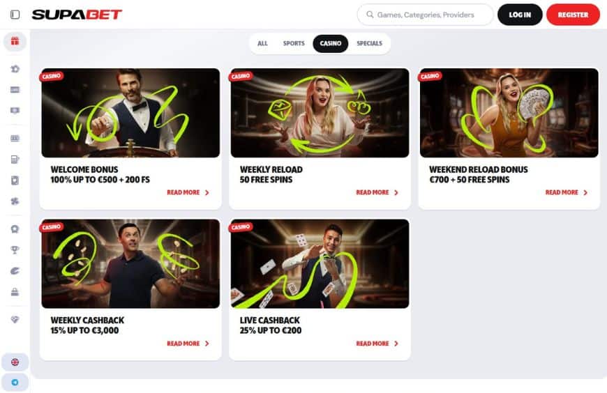 Supabet Casino Promotions