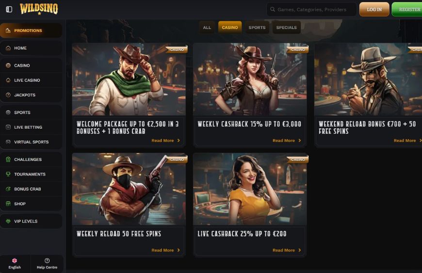 Wildsino Casino Promotions