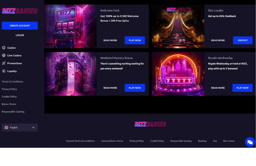 Rizz Casino Promotions