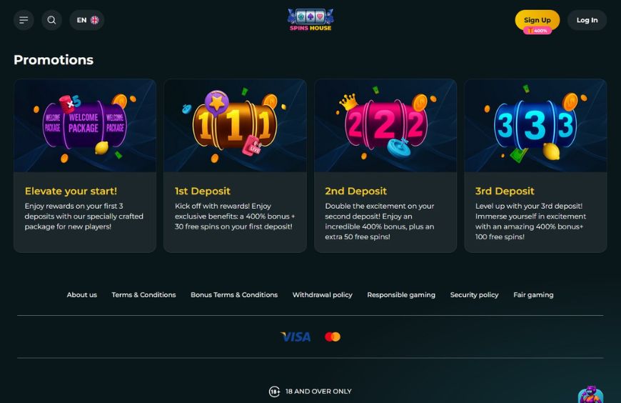 Spins House Casino Promotions