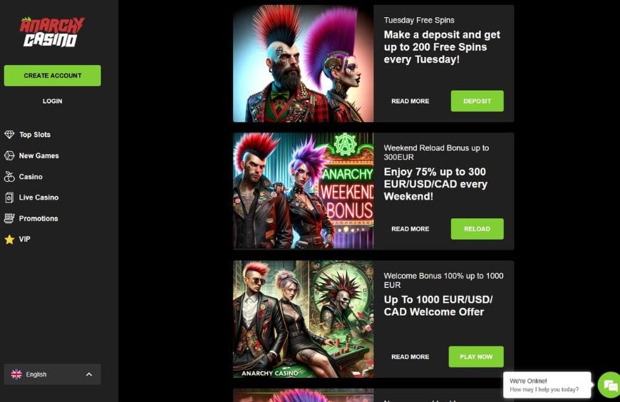 Anarchy Casino Promotion