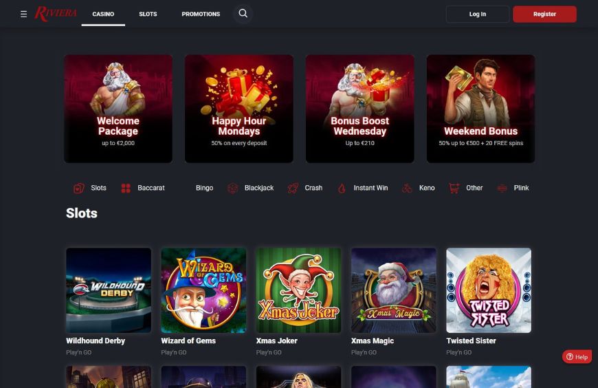 Riviera Casino Homepage